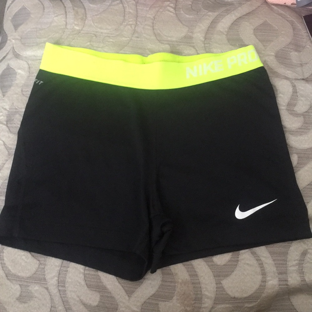 Neon Nike Dri-fit Shorts